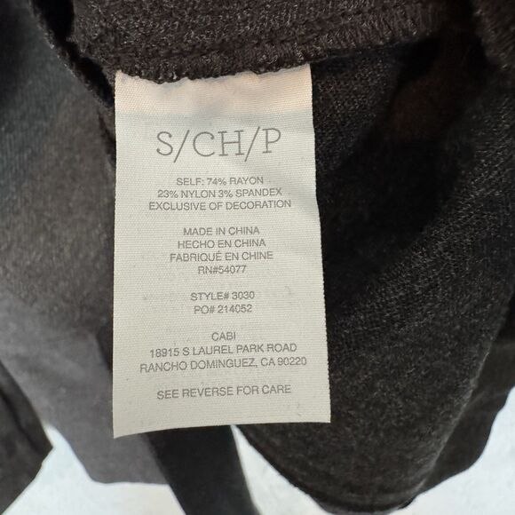 S CAbi Ponte Crew Blazer Jacket‎ Womens Small Charcoal Gray NWOT - Picture 4 of 8